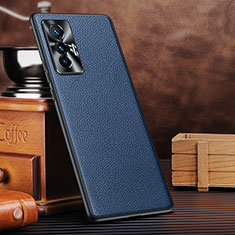 Coque Luxe Cuir Housse Etui DL2 pour Vivo X70t Bleu