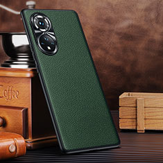 Coque Luxe Cuir Housse Etui DL3 pour Huawei Honor 50 5G Vert