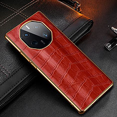 Coque Luxe Cuir Housse Etui DL3 pour Huawei Mate 50 RS Rouge