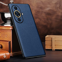 Coque Luxe Cuir Housse Etui DL3 pour Huawei Nova 11 Bleu