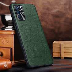 Coque Luxe Cuir Housse Etui DL3 pour Oppo Reno6 5G Vert