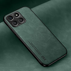 Coque Luxe Cuir Housse Etui DY1 pour Huawei Honor X8a 5G Vert