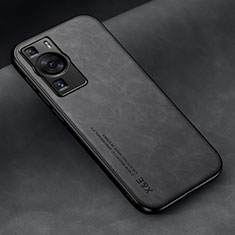 Coque Luxe Cuir Housse Etui DY1 pour Huawei P60 Pro Noir