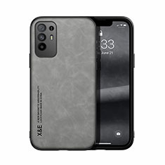 Coque Luxe Cuir Housse Etui DY1 pour Oppo A95 5G Gris