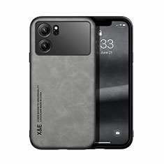 Coque Luxe Cuir Housse Etui DY1 pour Oppo K10 5G Gris