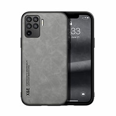Coque Luxe Cuir Housse Etui DY1 pour Oppo Reno5 F Gris