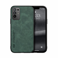 Coque Luxe Cuir Housse Etui DY1 pour Oppo Reno5 Z 5G Vert