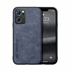 Coque Luxe Cuir Housse Etui DY1 pour Oppo Reno7 5G Bleu