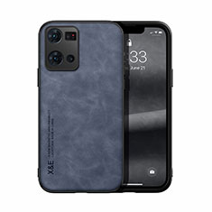 Coque Luxe Cuir Housse Etui DY1 pour Oppo Reno8 4G Bleu