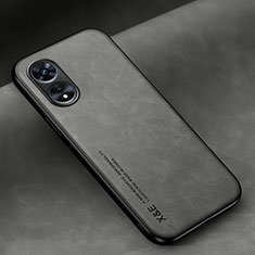 Coque Luxe Cuir Housse Etui DY1 pour Oppo Reno8 T 5G Gris