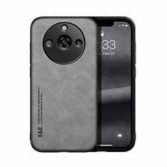 Coque Luxe Cuir Housse Etui DY1 pour Realme 11 Pro 5G Gris