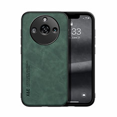 Coque Luxe Cuir Housse Etui DY1 pour Realme 11 Pro 5G Vert