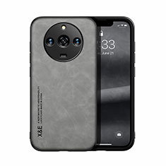 Coque Luxe Cuir Housse Etui DY1 pour Realme Narzo 60 5G Gris