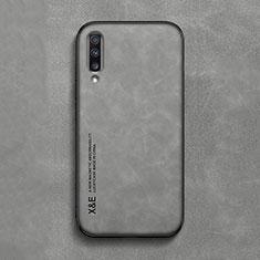 Coque Luxe Cuir Housse Etui DY1 pour Samsung Galaxy A70 Gris