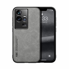 Coque Luxe Cuir Housse Etui DY1 pour Vivo iQOO 11 5G Gris