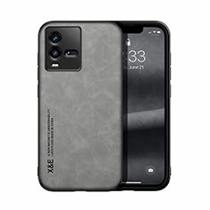 Coque Luxe Cuir Housse Etui DY1 pour Vivo iQOO 9T 5G Gris