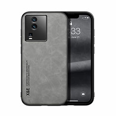 Coque Luxe Cuir Housse Etui DY1 pour Vivo iQOO Neo7 5G Gris