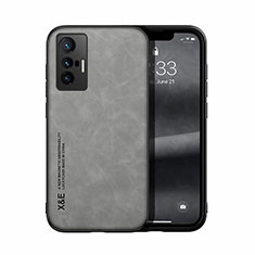 Coque Luxe Cuir Housse Etui DY1 pour Vivo X70t Gris