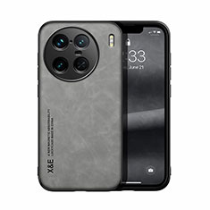 Coque Luxe Cuir Housse Etui DY1 pour Vivo X90 Pro+ Plus 5G Gris