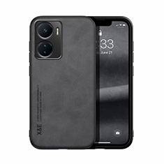 Coque Luxe Cuir Housse Etui DY1 pour Vivo Y16 Noir