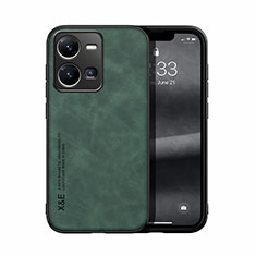 Coque Luxe Cuir Housse Etui DY1 pour Vivo Y35 4G Vert