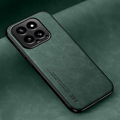 Coque Luxe Cuir Housse Etui DY1 pour Xiaomi Mi 14 5G Vert