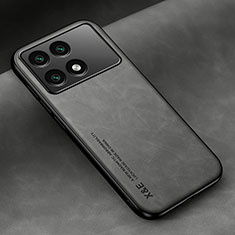 Coque Luxe Cuir Housse Etui DY1 pour Xiaomi Redmi K70 5G Gris