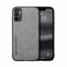 Coque Luxe Cuir Housse Etui DY1 pour Xiaomi Redmi Note 10 5G Gris