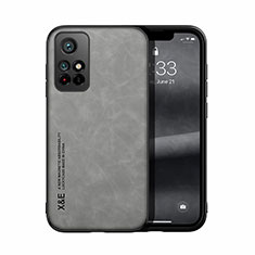 Coque Luxe Cuir Housse Etui DY1 pour Xiaomi Redmi Note 11 5G Gris