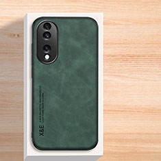 Coque Luxe Cuir Housse Etui DY2 pour Huawei Honor X7b Vert