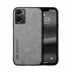 Coque Luxe Cuir Housse Etui DY2 pour Oppo A57e Gris