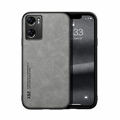 Coque Luxe Cuir Housse Etui DY2 pour Oppo A77s Gris