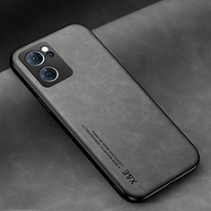 Coque Luxe Cuir Housse Etui DY2 pour Oppo Reno7 5G Gris