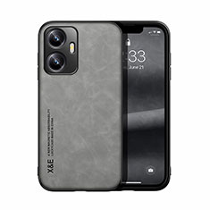 Coque Luxe Cuir Housse Etui DY2 pour Realme C55 Gris