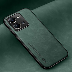 Coque Luxe Cuir Housse Etui DY2 pour Vivo V25e Vert