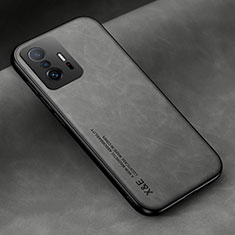 Coque Luxe Cuir Housse Etui DY2 pour Xiaomi Mi 11T Pro 5G Gris