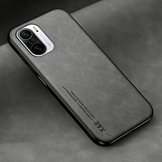 Coque Luxe Cuir Housse Etui DY2 pour Xiaomi Mi 11X 5G Gris