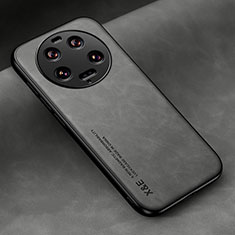 Coque Luxe Cuir Housse Etui DY2 pour Xiaomi Mi 13 Ultra 5G Gris