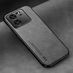 Coque Luxe Cuir Housse Etui DY2 pour Xiaomi Mi 13T 5G Gris