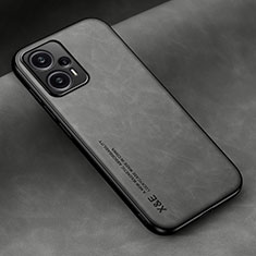 Coque Luxe Cuir Housse Etui DY2 pour Xiaomi Poco F5 5G Gris