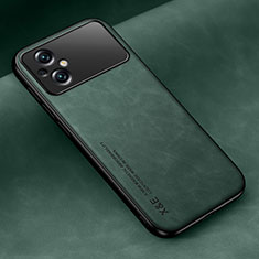 Coque Luxe Cuir Housse Etui DY2 pour Xiaomi Poco M5 4G Vert