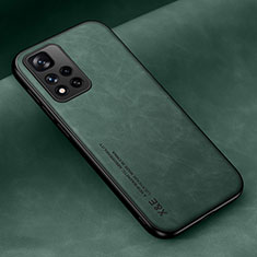 Coque Luxe Cuir Housse Etui DY2 pour Xiaomi Poco X4 NFC Vert