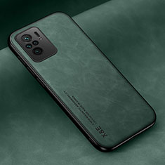 Coque Luxe Cuir Housse Etui DY2 pour Xiaomi Redmi Note 11 SE India 4G Vert