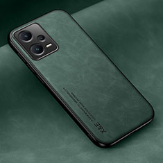 Coque Luxe Cuir Housse Etui DY2 pour Xiaomi Redmi Note 12 Pro 5G Vert