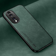 Coque Luxe Cuir Housse Etui DY3 pour Huawei Honor X7b Vert