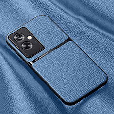 Coque Luxe Cuir Housse Etui DY3 pour Oppo A2 5G Bleu Ciel