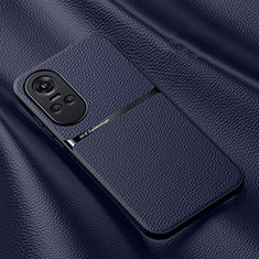 Coque Luxe Cuir Housse Etui DY3 pour Oppo Reno10 Pro 5G Bleu