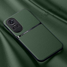Coque Luxe Cuir Housse Etui DY3 pour Oppo Reno10 Pro 5G Vert