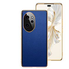 Coque Luxe Cuir Housse Etui GS1 pour Huawei Honor 100 Pro 5G Bleu