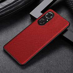 Coque Luxe Cuir Housse Etui GS1 pour Huawei Honor 50 SE 5G Rouge